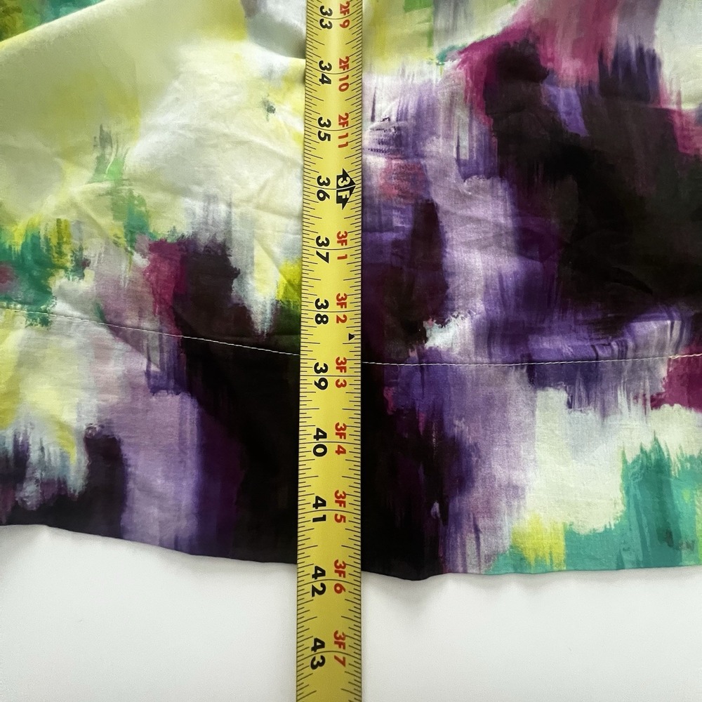 NWT 100% Cotton Lane Bryant Maxi Dress Watercolor Boho Trippy Artsy 10/12Petite - Picture 5 of 13
